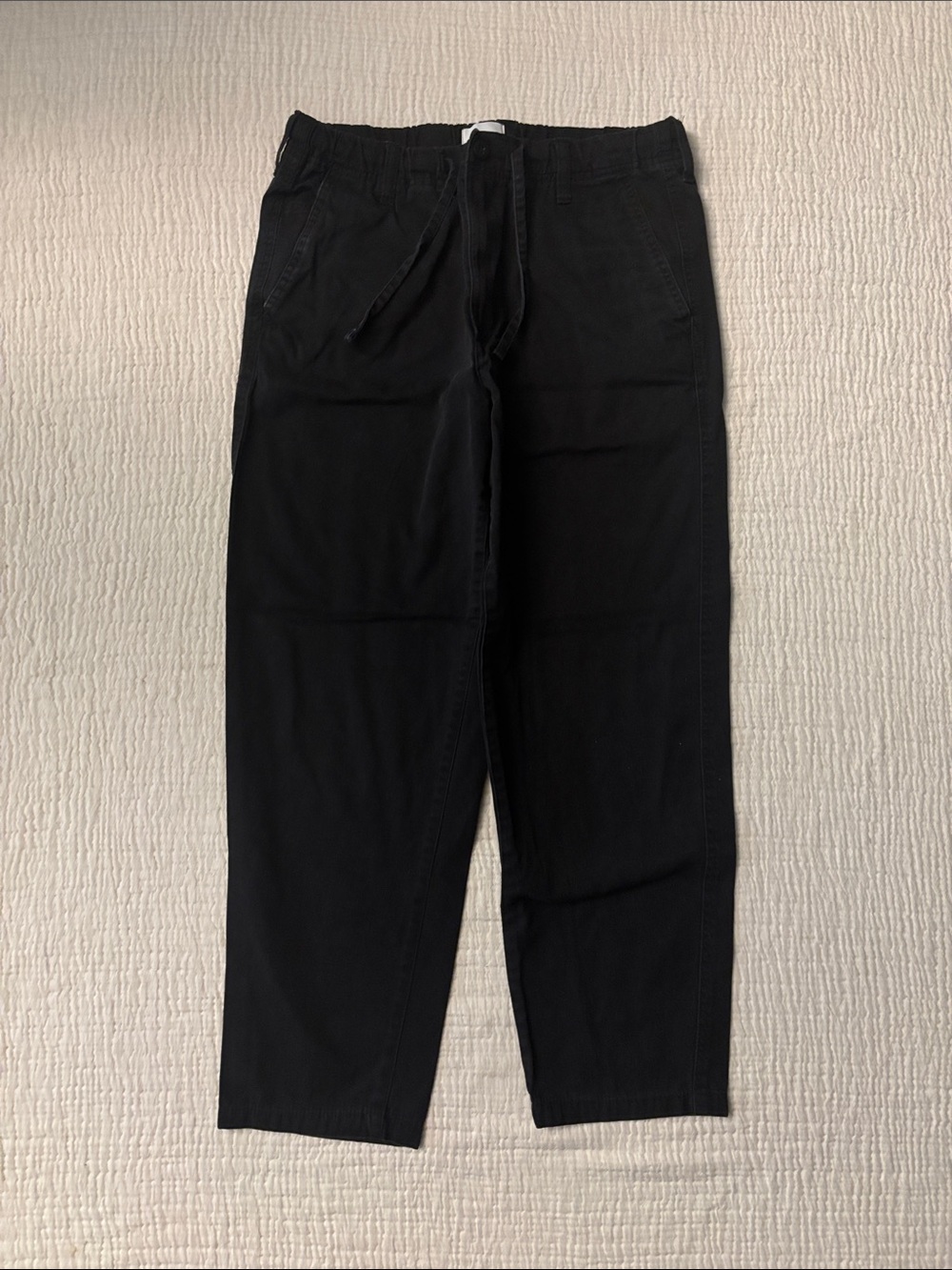 H&M Black Cotton Trousers Pants Size S